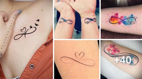 tatuajes infinito amor|42 ideas hermosas de Tatuajes infinito con nombres y。